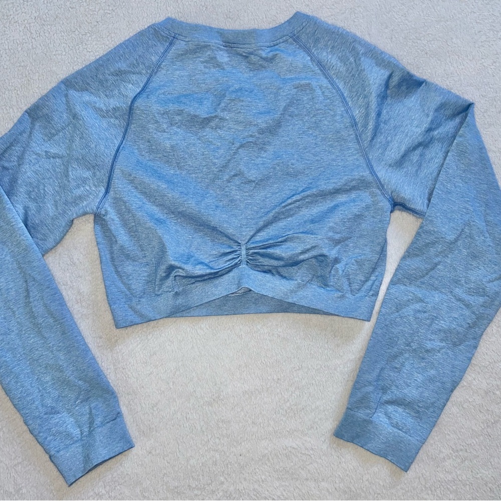 Gymshark Light Blue Cropped top - Picture 4 of 6